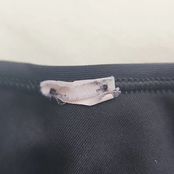 Nike Black Sports Bra with Neon Accents Size Small Featuring AIR Print - Picture 5 of 7